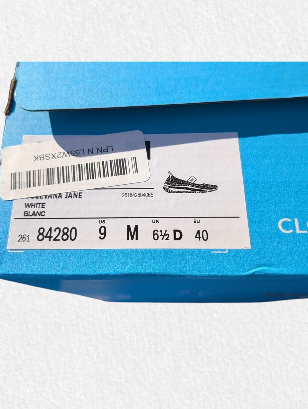 Clarks Women's NEW Size 9: Solevana Jane Mary Jane - White - Picture 4 of 8